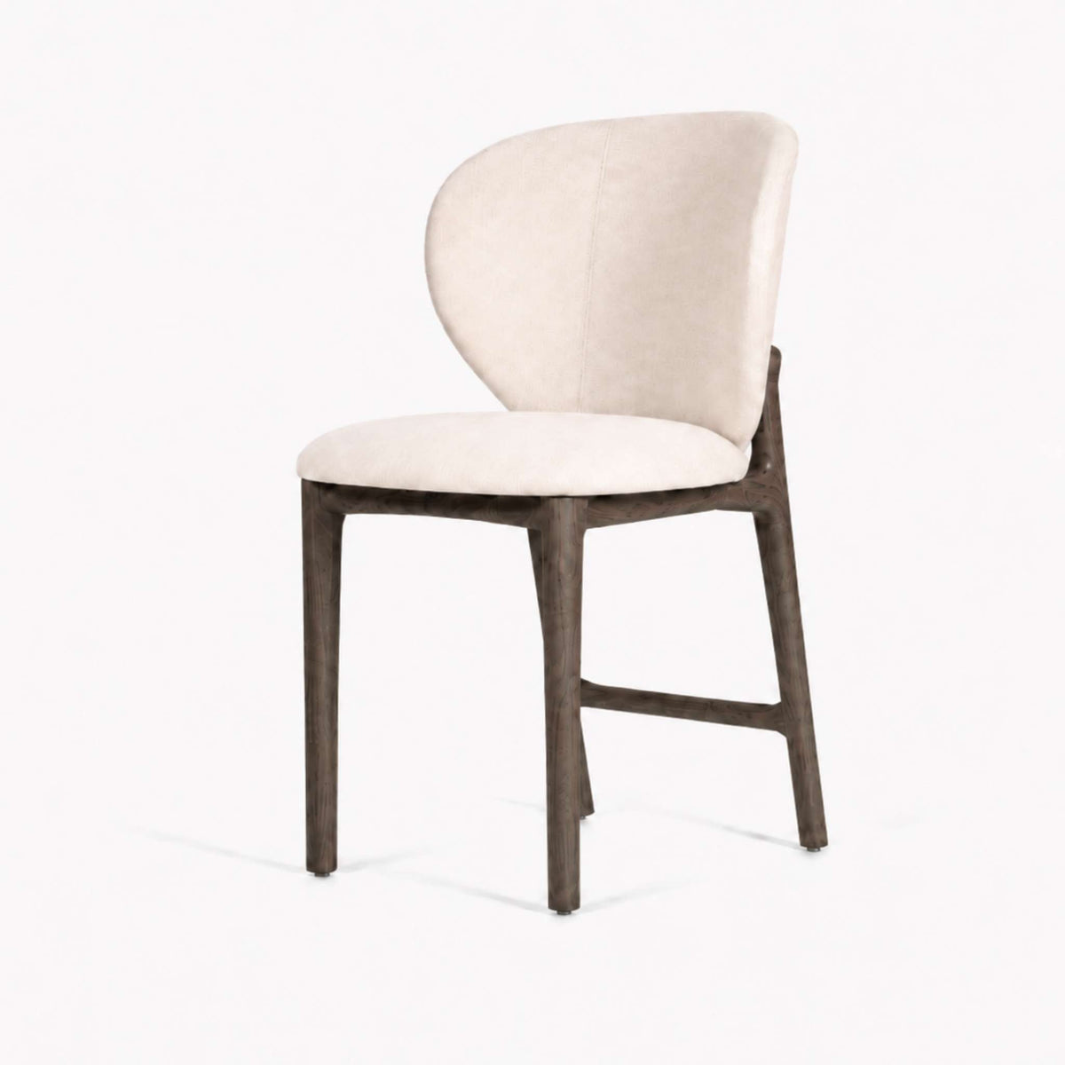 ETAUDORE Uetliberg chair, Mare 02 Fabric, Graphite solid oak finish