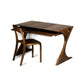 Chair arrangement with the Cervin desk with beautiful hourglass-shaped legs in solid walnut wood