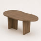 ÉTAUDORÉ & Our Wabi Sabi Home Agata organic shape table in solid oak wood, smoky finish
