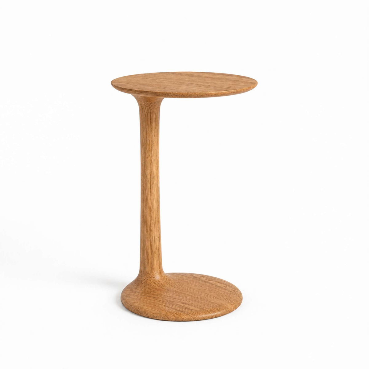 ETAUDORE Albula Side Table in Solid Oak Wood in Chestnut Finish