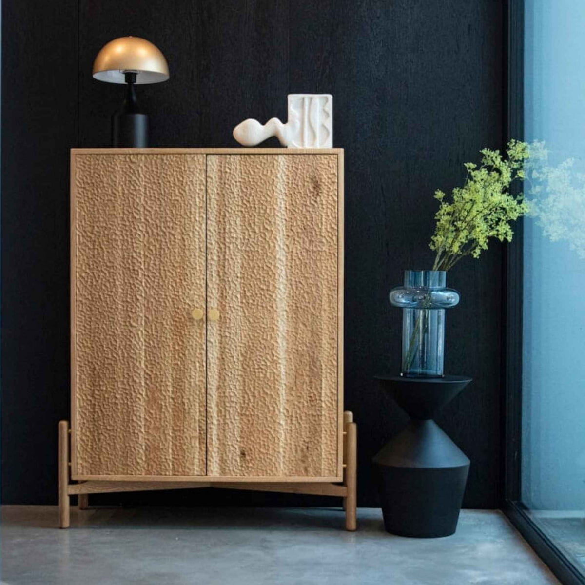 ÉTAUDORÉ Areuse highboard, made to order from solid oak wood