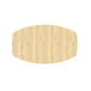 ÉTAUDORÉ Beauclair board & card game table in solid oak wood - tabletop shape