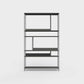 ÉTAUDORÉ Floks 01 powder coated steel bookcase in anthracite gray