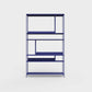 ÉTAUDORÉ Floks 01 powder coated steel bookcase in bluebell blue