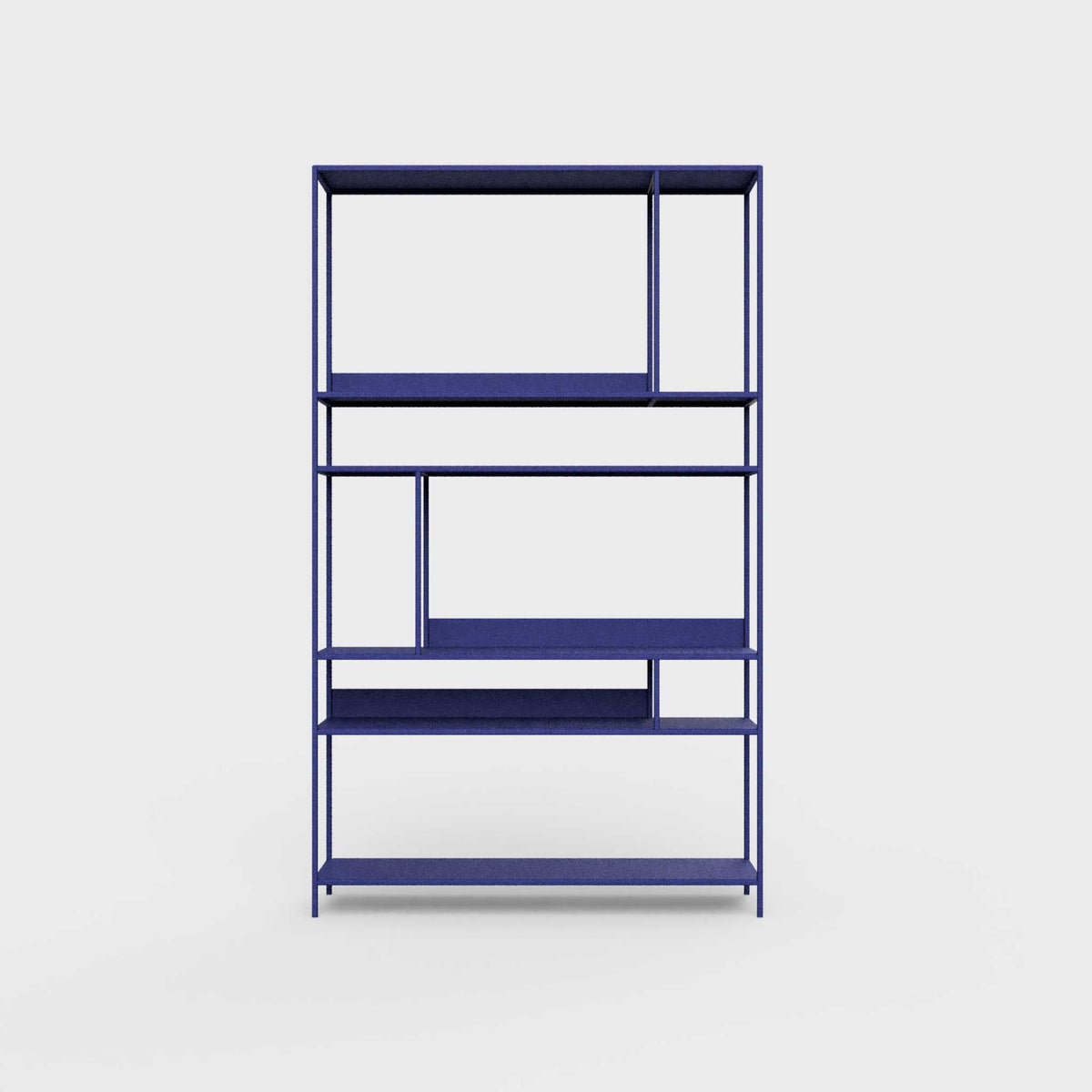 ÉTAUDORÉ Floks 01 powder coated steel bookcase in bluebell blue