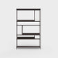 ÉTAUDORÉ Floks 01 powder coated steel bookcase in coffee brown