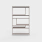 ÉTAUDORÉ Floks 01 powder coated steel bookcase in cold beige