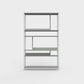 ÉTAUDORÉ Floks 01 powder coated steel bookcase in dark matcha green