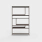 ÉTAUDORÉ Floks 01 powder coated steel bookcase in earth brown color