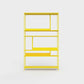 ÉTAUDORÉ Floks 01 powder coated steel bookcase in lemon yellow