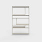 ÉTAUDORÉ Floks 01 powder coated steel bookcase in light beige