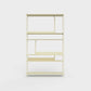 ÉTAUDORÉ Floks 01 powder coated steel bookcase in light ecru