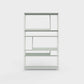 ÉTAUDORÉ Floks 01 powder coated steel bookcase in light matcha green
