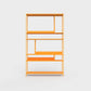 ÉTAUDORÉ Floks 01 powder coated steel bookcase in orange