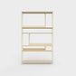 ÉTAUDORÉ Floks 01 powder coated steel bookcase in sand