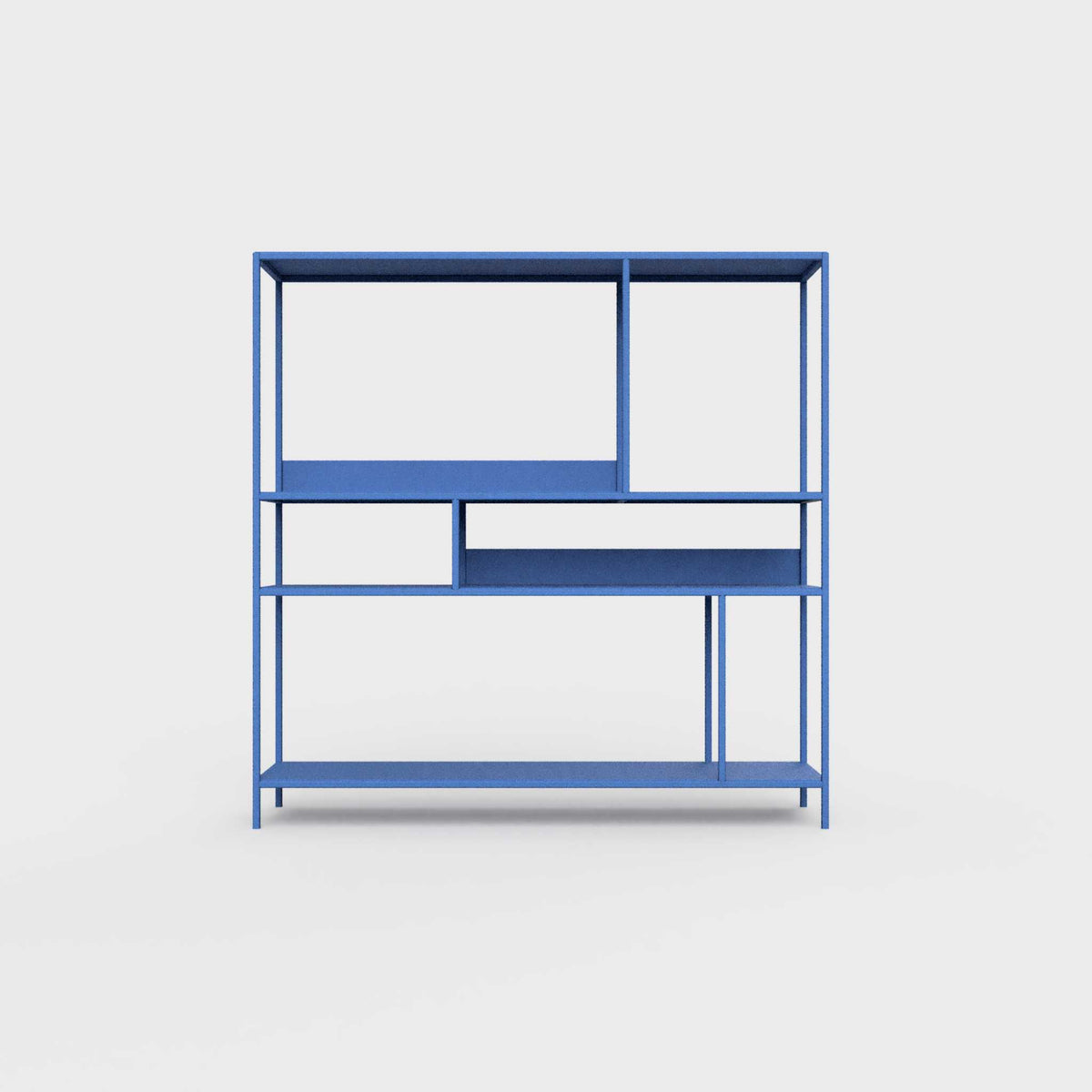 Azure blue ÉTAUDORÉ DESIVA shelving unit made from highest quality powder coated steel