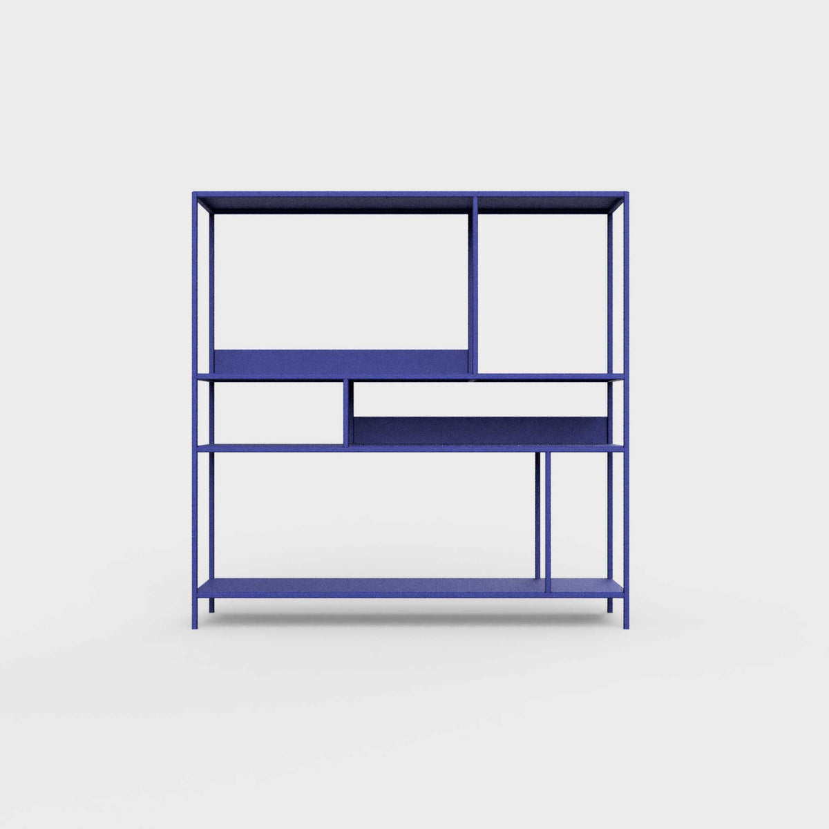 Bluebell blue ÉTAUDORÉ DESIVA shelving unit made from highest quality powder coated steel