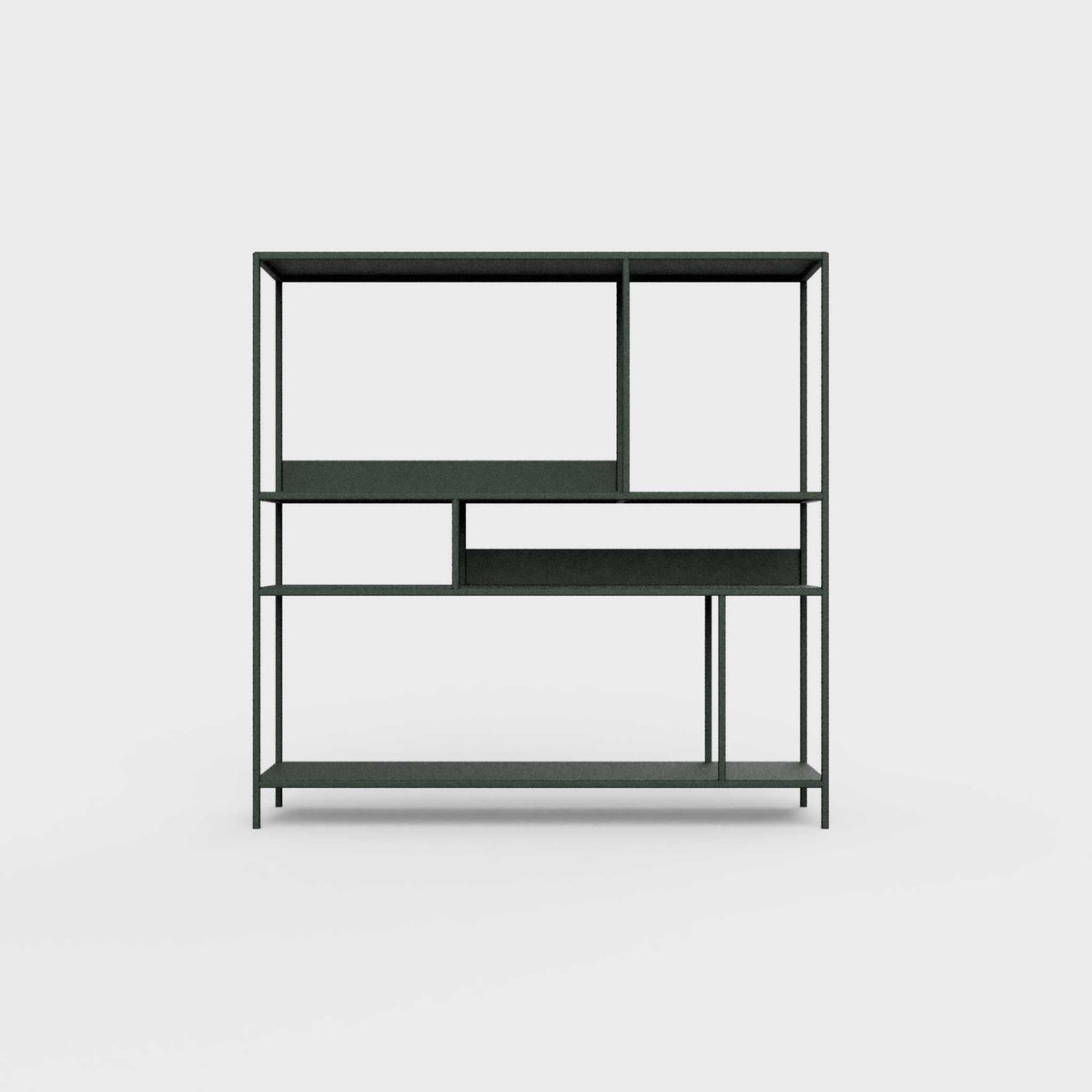 Bottle green ÉTAUDORÉ DESIVA shelving unit made from highest quality powder coated steel