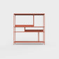 Brick orange ÉTAUDORÉ DESIVA shelving unit made from highest quality powder coated steel