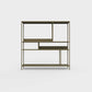 Brown olive brown-green ÉTAUDORÉ DESIVA shelving unit made from highest quality powder coated steel