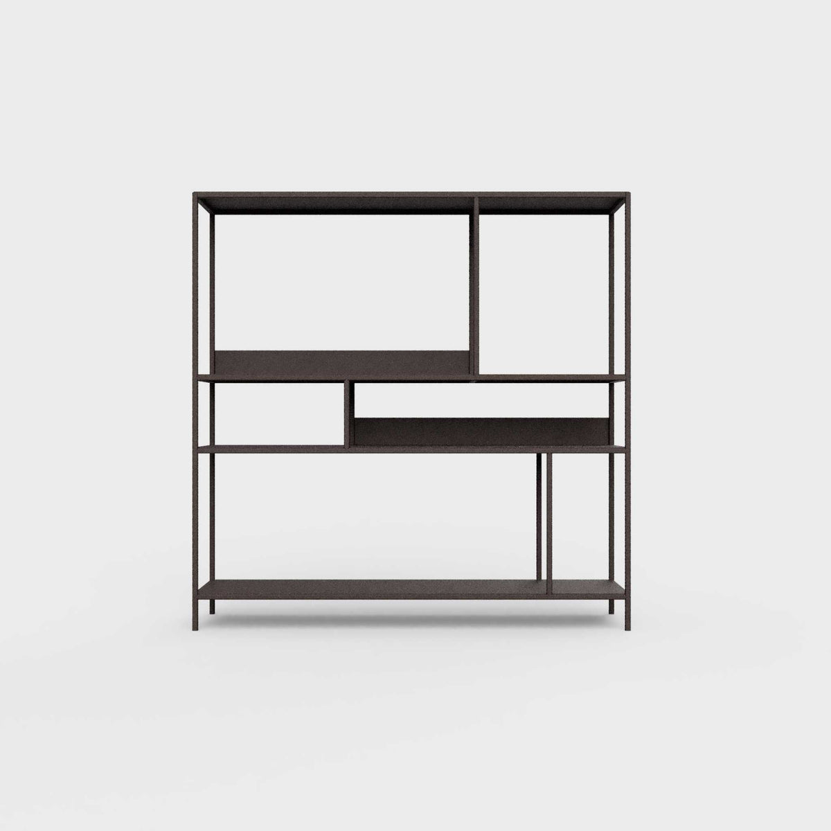 Coffee brown ÉTAUDORÉ DESIVA shelving unit made from highest quality powder coated steel