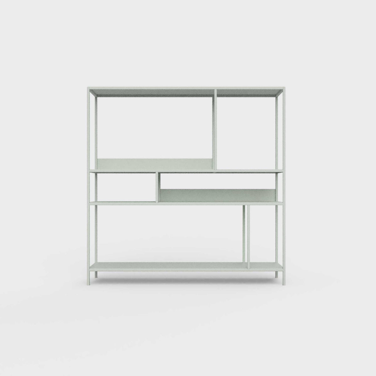 Light matcha green ÉTAUDORÉ DESIVA shelving unit made from highest quality powder coated steel
