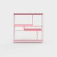 Lily pink ÉTAUDORÉ DESIVA shelving unit made from highest quality powder coated steel