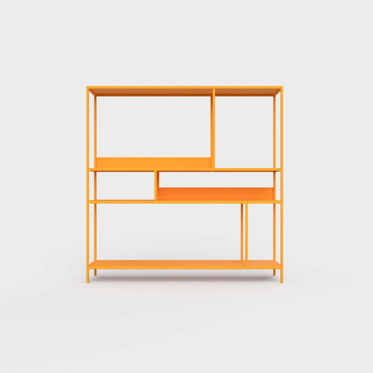 Orange ÉTAUDORÉ DESIVA shelving unit made from highest quality powder coated steel