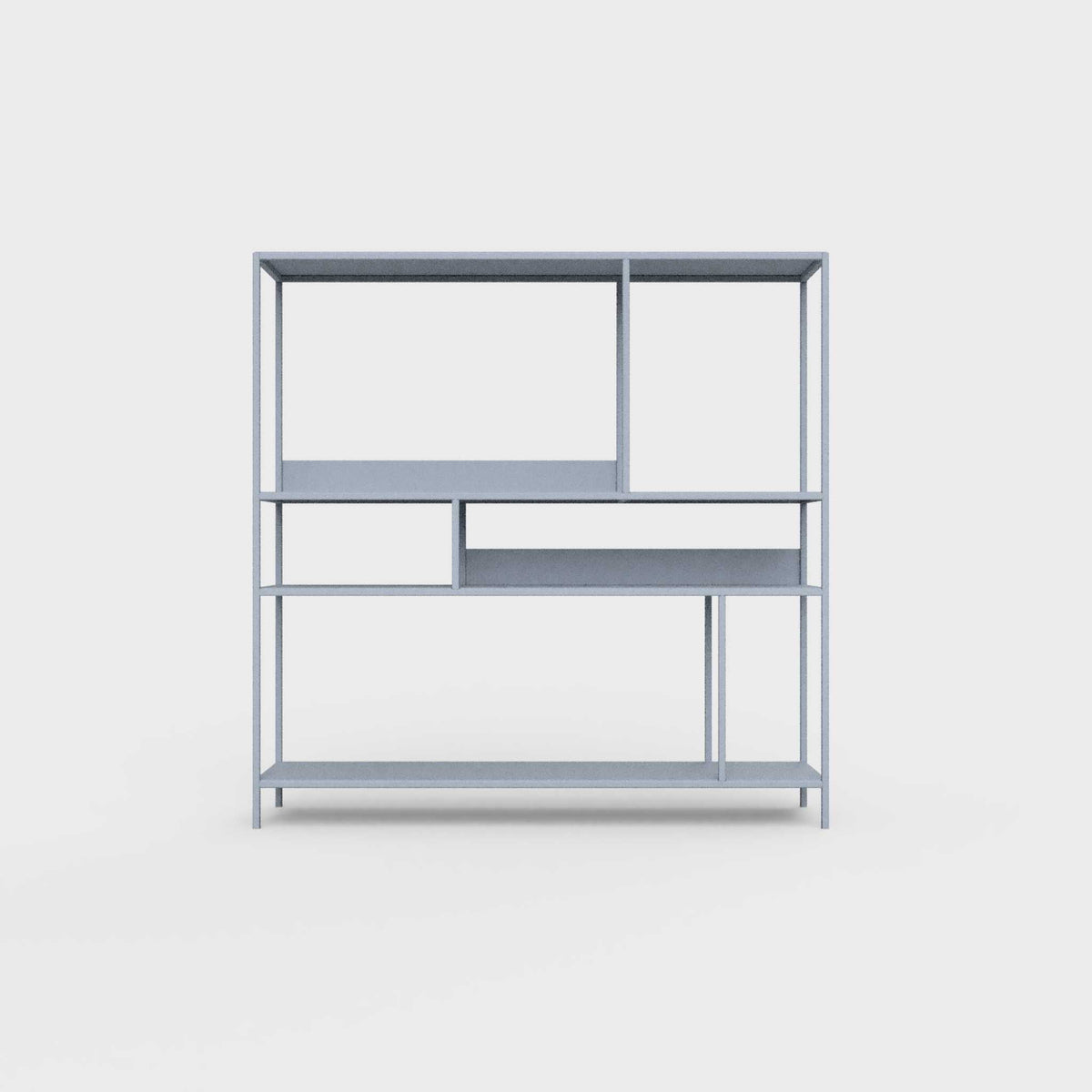 Pigeon blue ÉTAUDORÉ DESIVA shelving unit made from highest quality powder coated steel