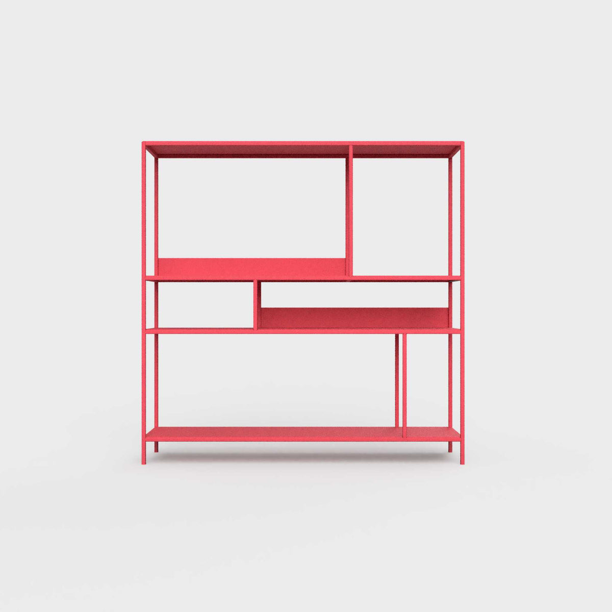 Raspberry pink ÉTAUDORÉ DESIVA shelving unit made from highest quality powder coated steel