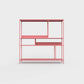 Rose pink ÉTAUDORÉ DESIVA shelving unit made from highest quality powder coated steel