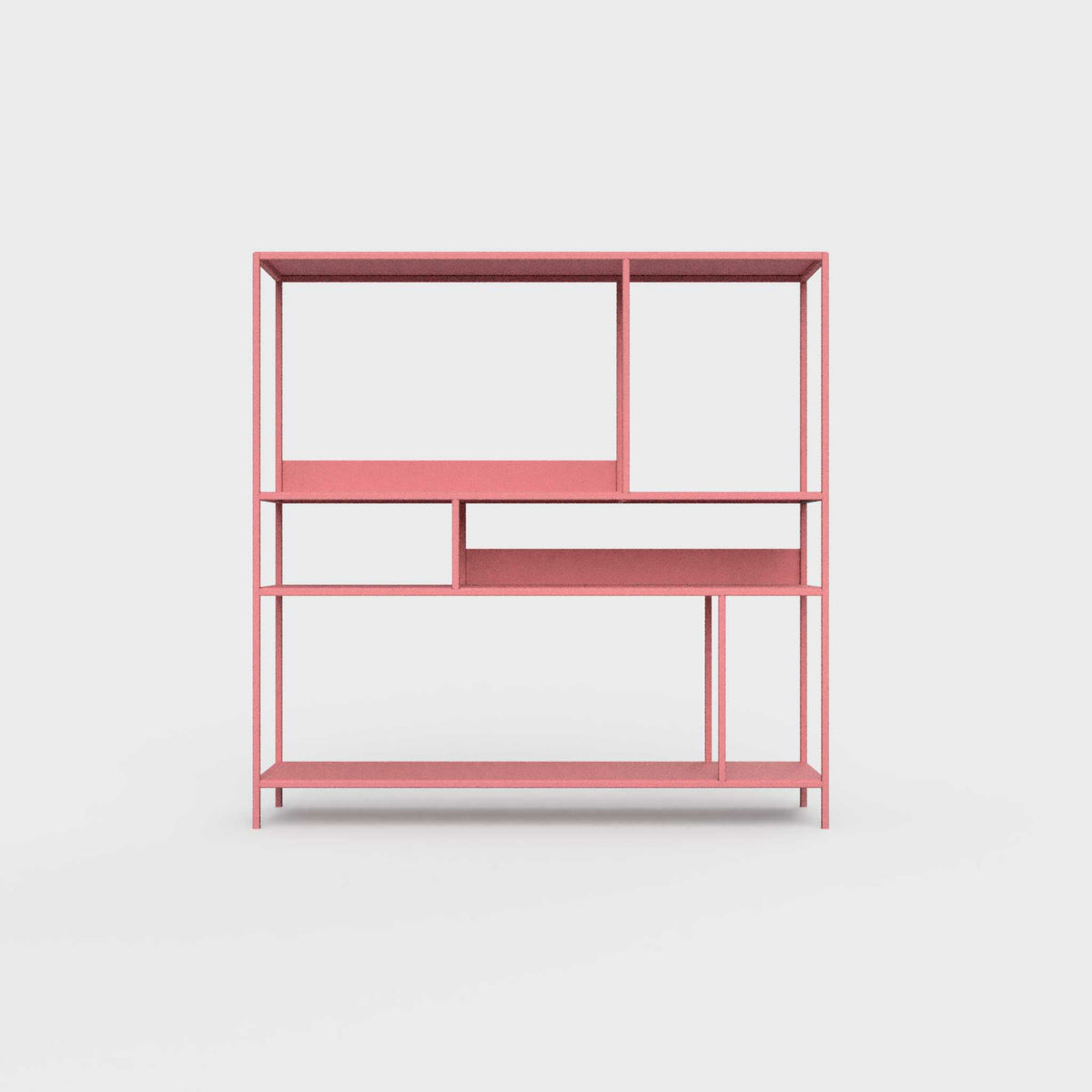 Rose pink ÉTAUDORÉ DESIVA shelving unit made from highest quality powder coated steel