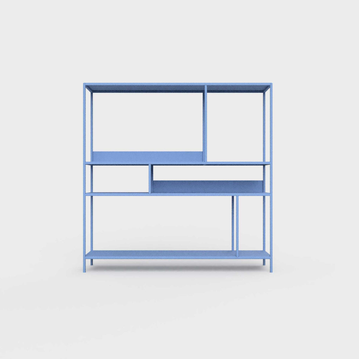 Sky blue ÉTAUDORÉ DESIVA shelving unit made from highest quality powder coated steel