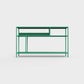 Avocado green color ÉTAUDORÉ DESIVA small shelving unit Floks 03, made to order from highest quality powder coated steel