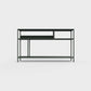 Bottle green color ÉTAUDORÉ DESIVA small shelving unit Floks 03, made to order from highest quality powder coated steel