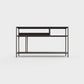 Coffee brown color ÉTAUDORÉ DESIVA small shelving unit Floks 03, made to order from highest quality powder coated steel