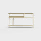 Dark ecru color ÉTAUDORÉ DESIVA small shelving unit Floks 03, made to order from highest quality powder coated steel