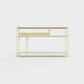 Light ecru color ÉTAUDORÉ DESIVA small shelving unit Floks 03, made to order from highest quality powder coated steel