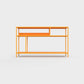 Orange color ÉTAUDORÉ DESIVA small shelving unit Floks 03, made to order from highest quality powder coated steel