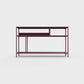 Plum purple color ÉTAUDORÉ DESIVA small shelving unit Floks 03, made to order from highest quality powder coated steel