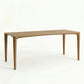 ÉTAUDORÉ L'Argentine Solid Oak Wood rectangular table in dark finish