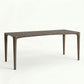 ÉTAUDORÉ L'Argentine Solid Oak Wood rectangular table in graphite finish
