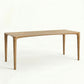 ÉTAUDORÉ L'Argentine Solid Oak Wood rectangular table in medium finish