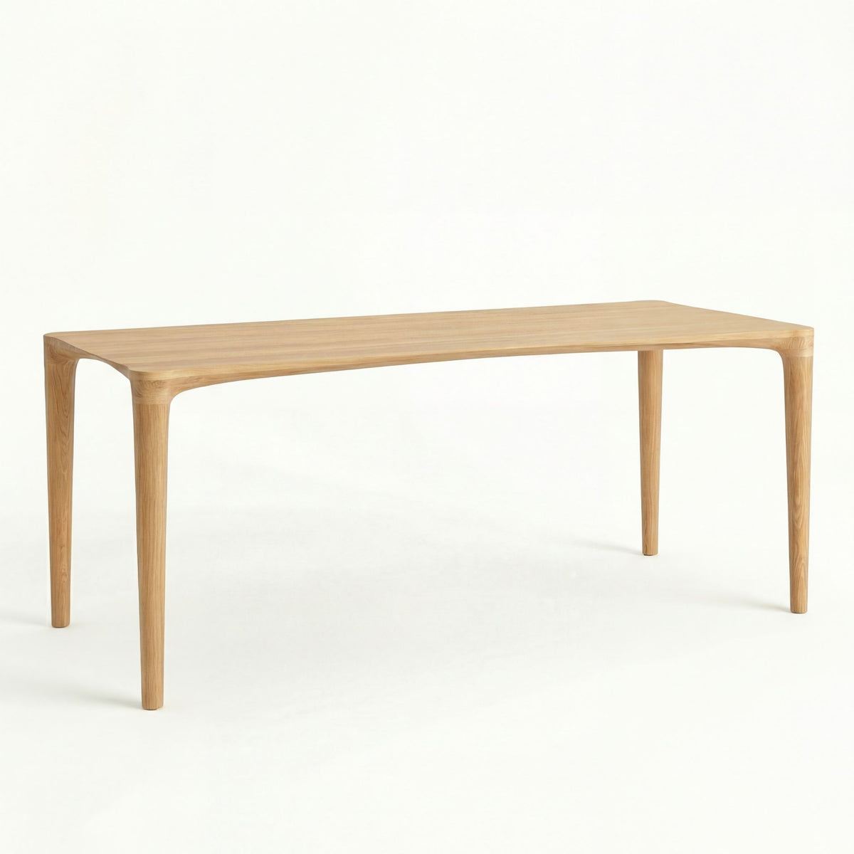 ÉTAUDORÉ L'Argentine Solid Oak Wood rectangular table in natural finish
