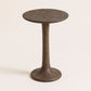 ETAUDORE Lianna Side Table in Solid Oak Wood - Graphite Finish