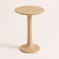 ETAUDORE Lianna Side Table in Solid Oak Wood - Natural Finish