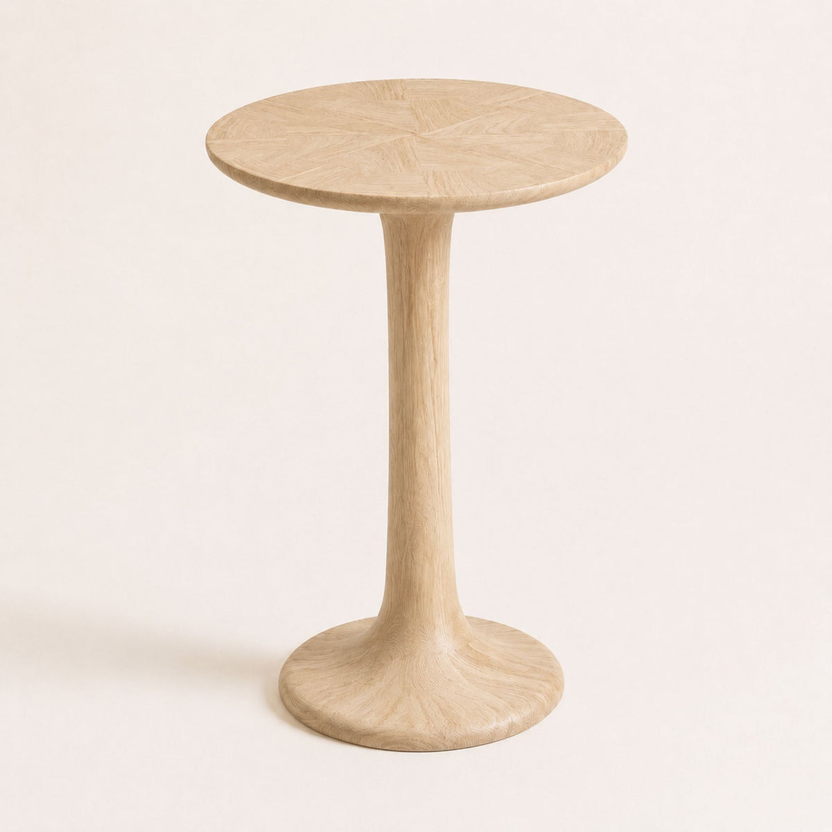 ETAUDORE Lianna Side Table in Solid Oak Wood - Raw Finish