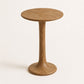 ETAUDORE Lianna Side Table in Solid Oak Wood - Smoky Finish
