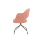ÉTAUDORÉ Office chair without wheels in the coral Mare 09 fabric