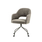 ÉTAUDORÉ Office chair on wheels in any fabric of your choosing